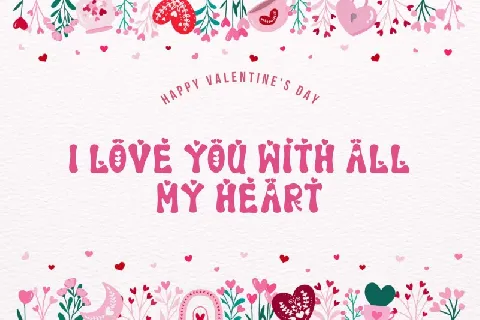 Pink Valentine font