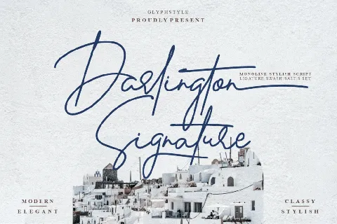 Darlington Signature font