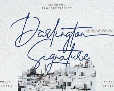 Darlington Signature font