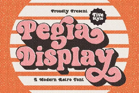 Pegia Display font