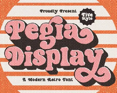 Pegia Display font