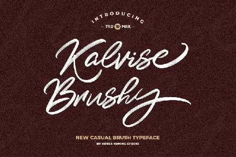 Kalvise Brushy Script font