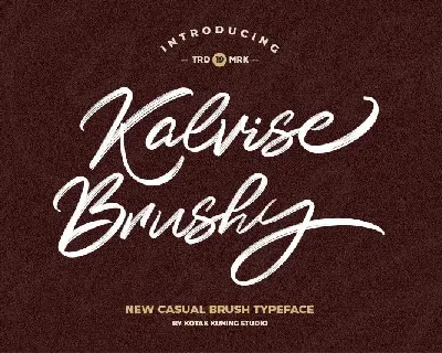 Kalvise Brushy Script font