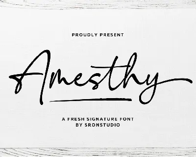 Amesthy font