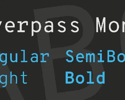 Overpass Mono font