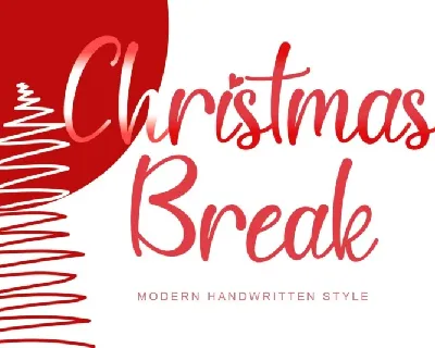 Christmas Break font