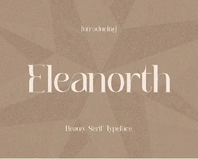 Eleanorth font