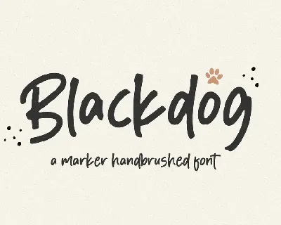 Blackdog font