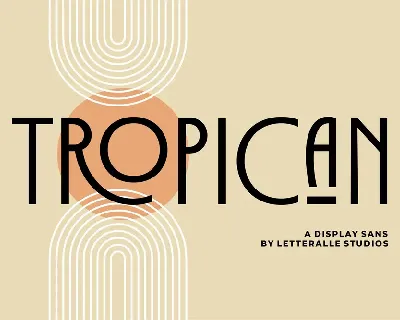 Tropican font