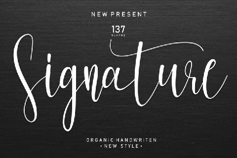 Signature font