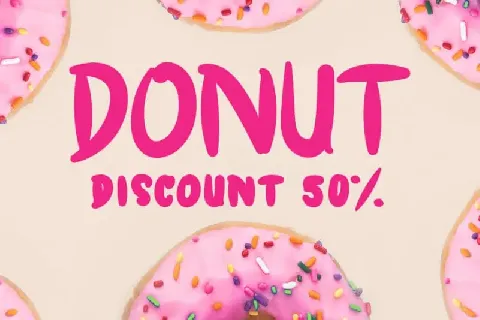 DONUT BIRTNIS Display font