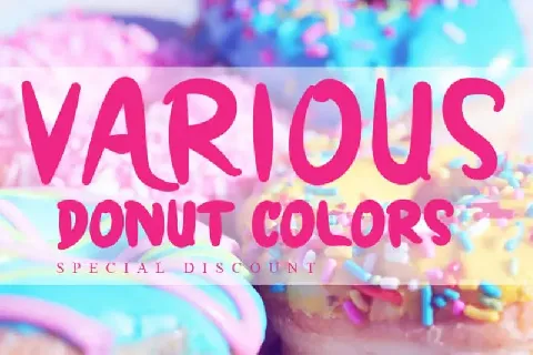 DONUT BIRTNIS Display font