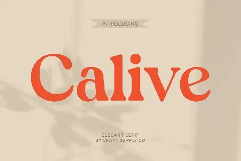 Calive font