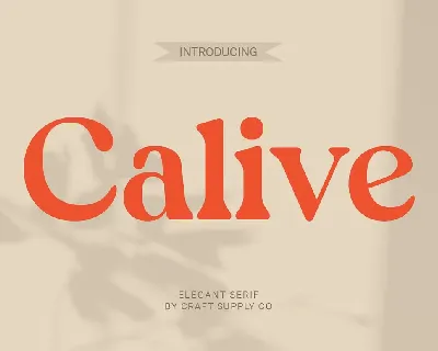 Calive font