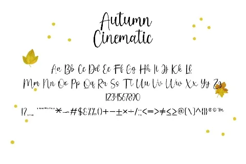 Autumn Cinematic font