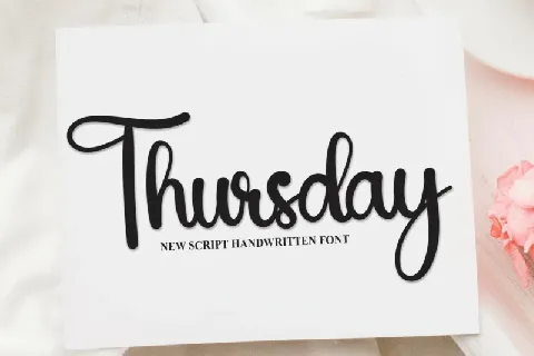 Thursday Script font