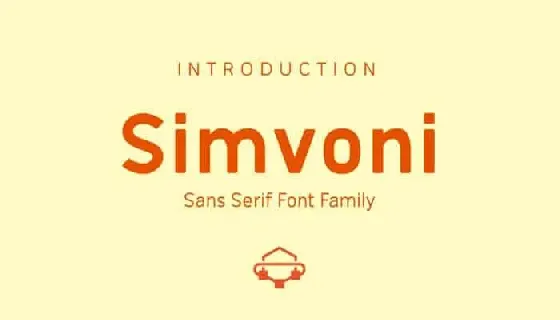 Simvoni Sans Serif font