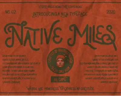 Native Miles Vintage Display font