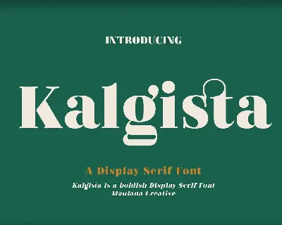 Kalgista font