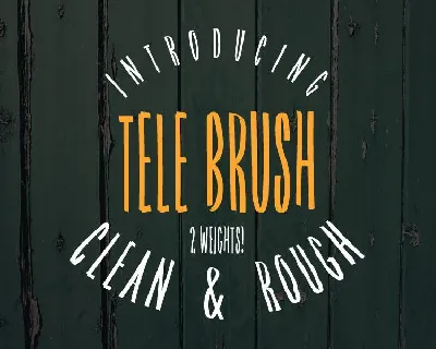 Tele Brush Typeface font