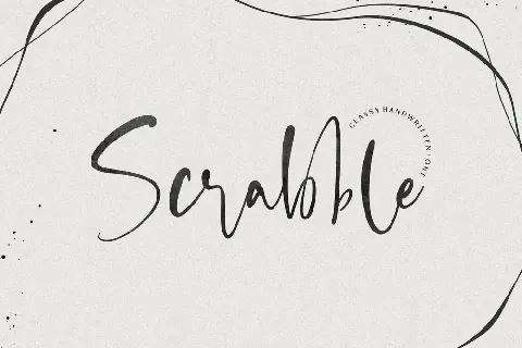 Scrabble Script font