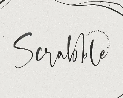 Scrabble Script font