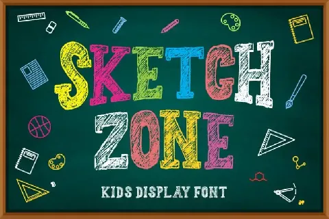 Sketch Zone Display font