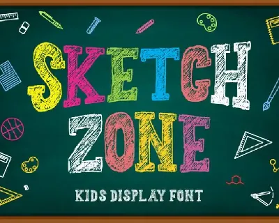 Sketch Zone Display font