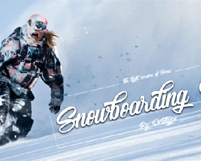 Snowboarding Only font