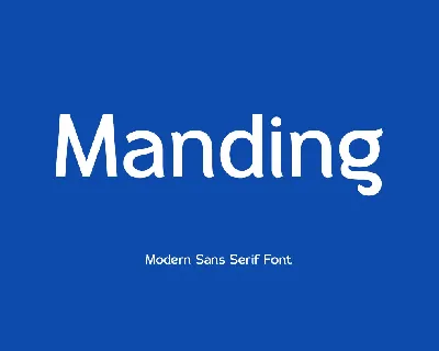 Manding font