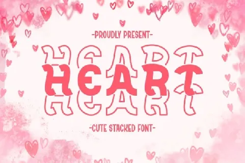 Heart Display font