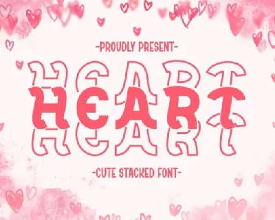 Heart Display font
