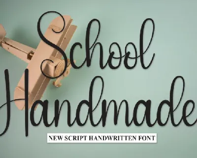 School Handmade font