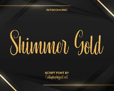 Shimmer Gold font