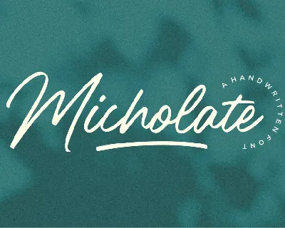 Micholate font