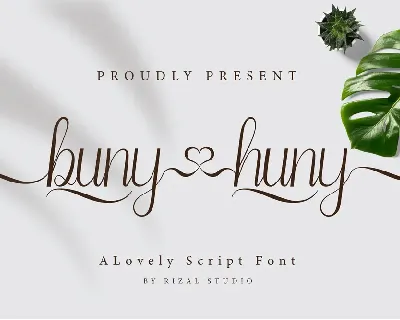 Buny Huny font