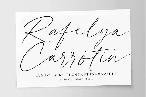 Rafelya Carrotin Handwritten font