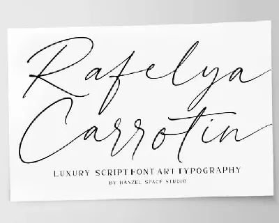 Rafelya Carrotin Handwritten font