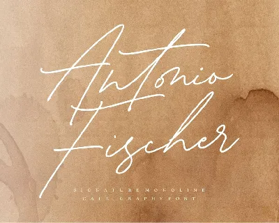 Antonio Fischer Signature Monoline Script font