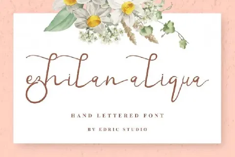 Ezhilan Aliqua Calligraphy font