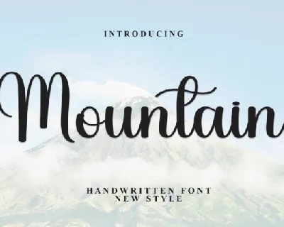Mountain Script font