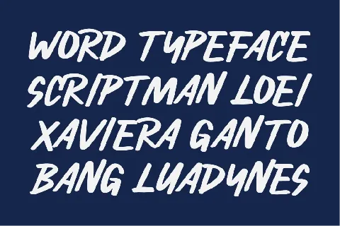 Scriptman Demo font