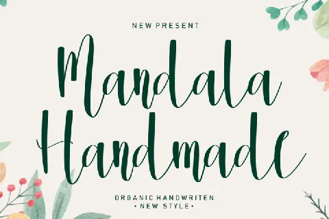 Mandala Handmade font