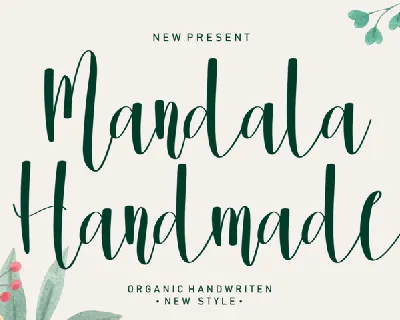 Mandala Handmade font