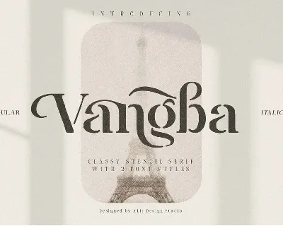 Vangba font