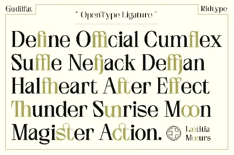 Gudiffat font