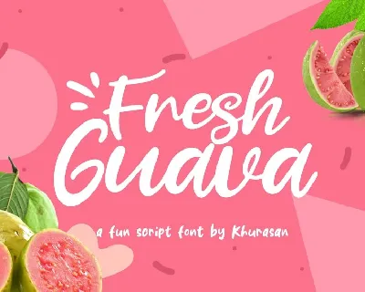 Fresh Guava Bold Script font