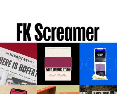 FK Screamer Family font