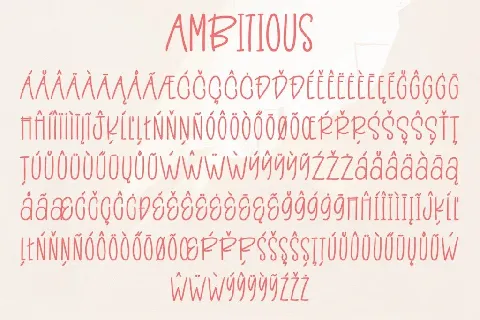 Ambitious font