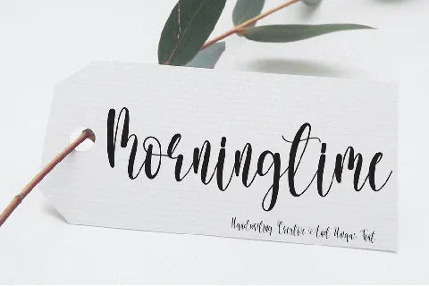 Morningtime font